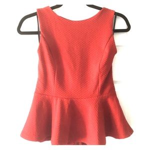 red peplum top • Forever 21 • size M